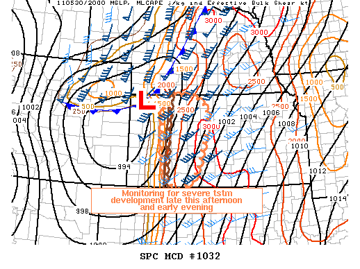 Mesoscale Discussion 1032