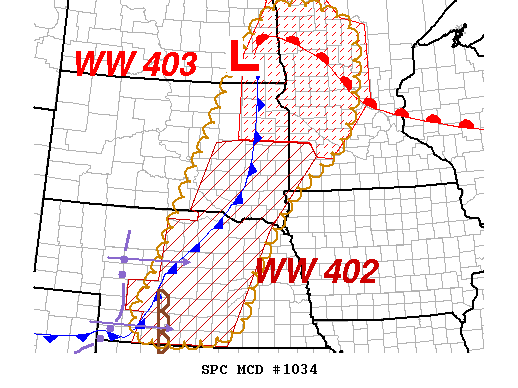 Mesoscale Discussion 1034