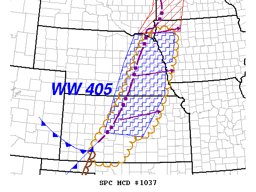 Mesoscale Discussion 1037