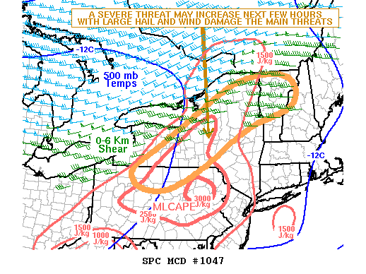 Mesoscale Discussion 1047
