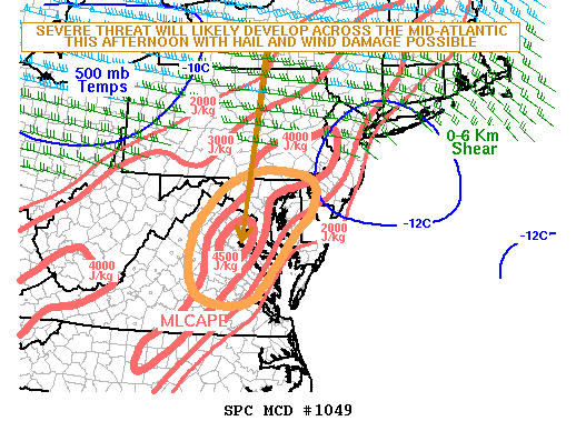 Mesoscale Discussion 1049