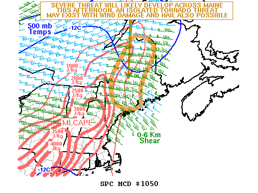 Mesoscale Discussion 1050