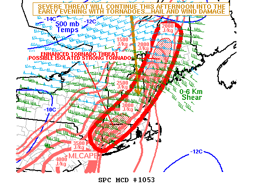 Mesoscale Discussion 1053