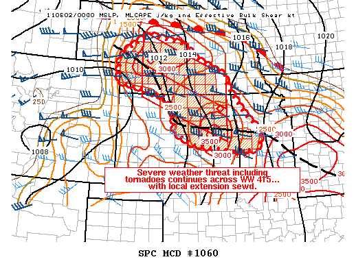 Mesoscale Discussion 1060