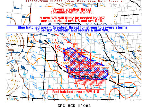 Mesoscale Discussion 1064