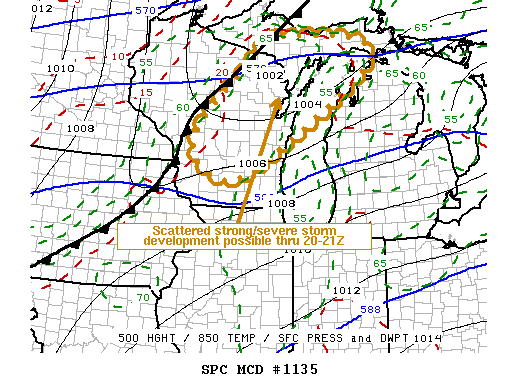 Mesoscale Discussion 1135