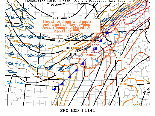 Mesoscale Discussion 1141