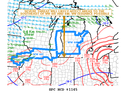 Mesoscale Discussion 1145