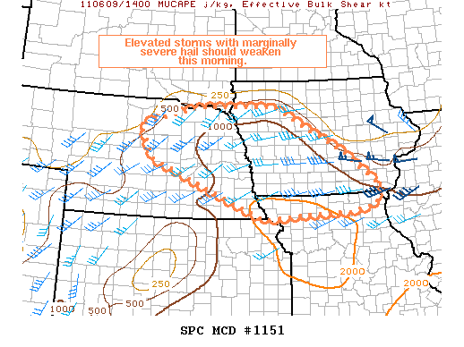Mesoscale Discussion 1151