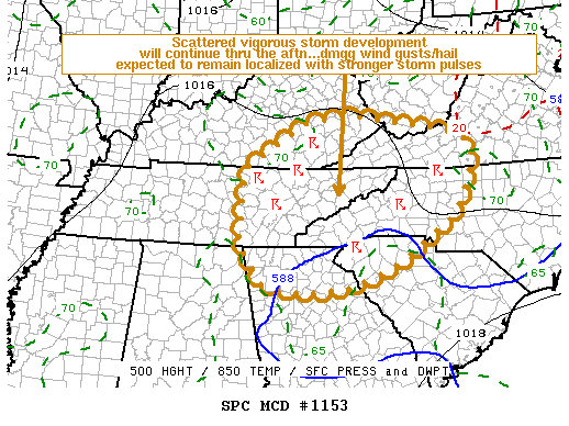 Mesoscale Discussion 1153