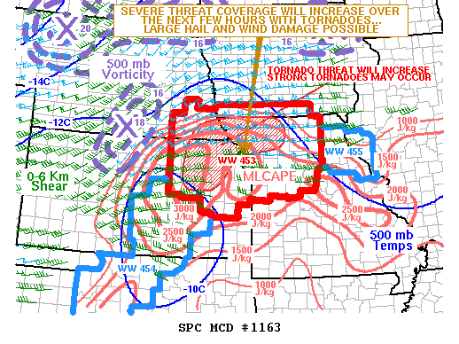 Mesoscale Discussion 1163