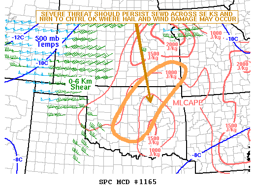 Mesoscale Discussion 1165