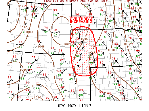 Mesoscale Discussion 1197