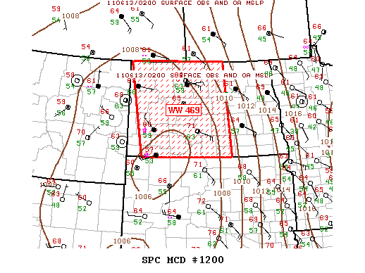 Mesoscale Discussion 1200