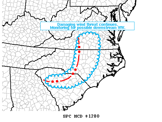 Mesoscale Discussion 1280