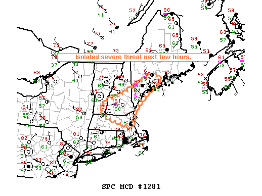 Mesoscale Discussion 1281