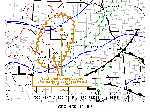Mesoscale Discussion 1282