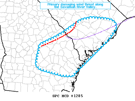 Mesoscale Discussion 1285