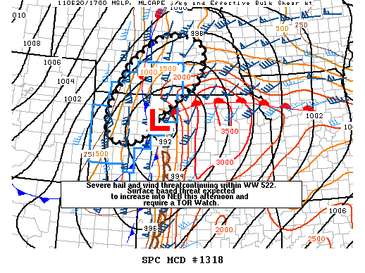 Mesoscale Discussion 1318