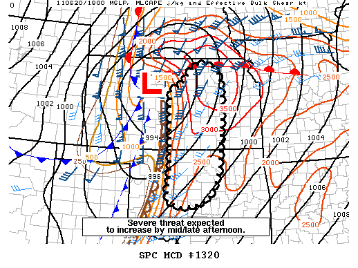 Mesoscale Discussion 1320