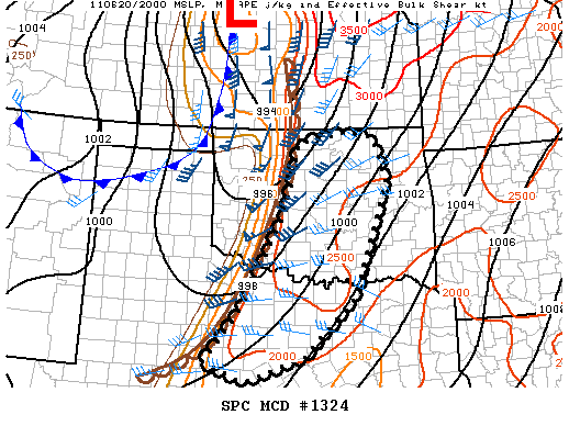 Mesoscale Discussion 1324