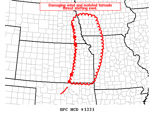 Mesoscale Discussion 1331