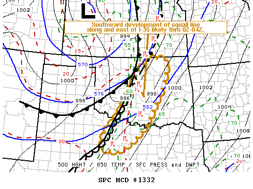 Mesoscale Discussion 1332