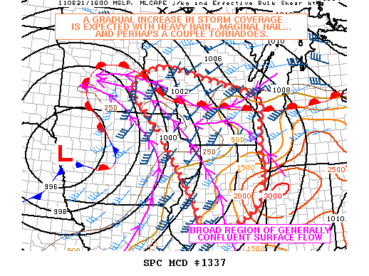 Mesoscale Discussion 1337