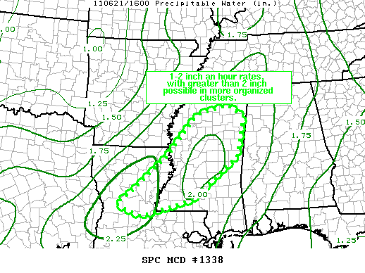 Mesoscale Discussion 1338