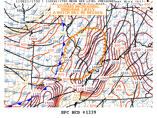 Mesoscale Discussion 1339
