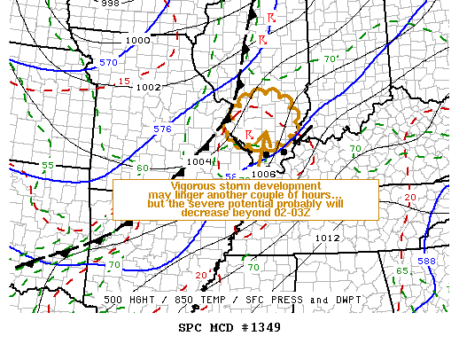 Mesoscale Discussion 1349