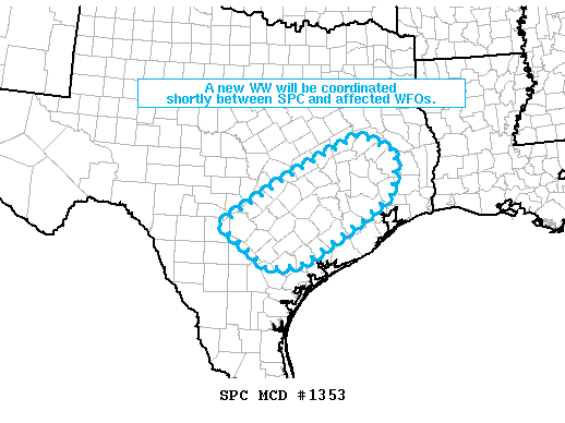 Mesoscale Discussion 1353