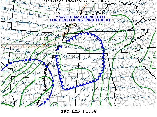 Mesoscale Discussion 1356