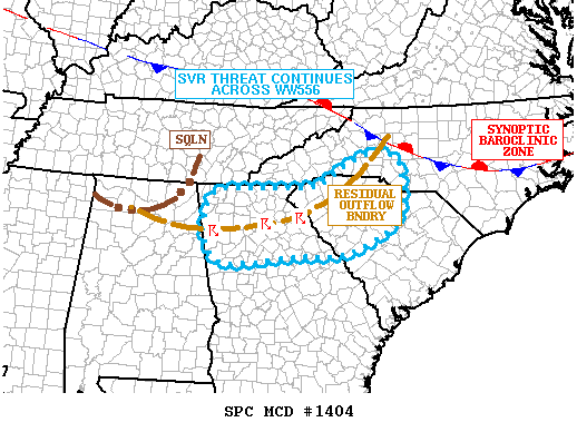 Mesoscale Discussion 1404
