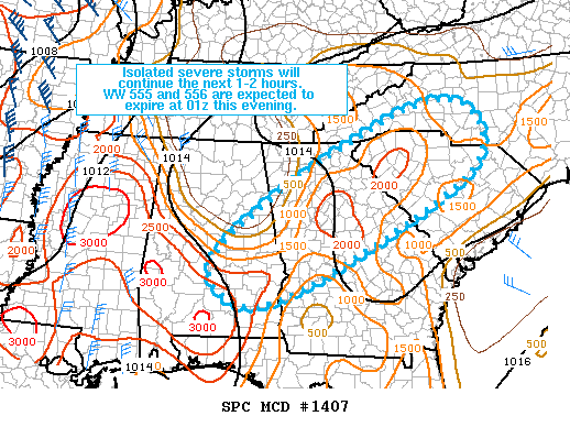 Mesoscale Discussion 1407