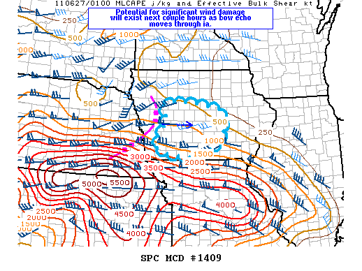 Mesoscale Discussion 1409