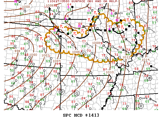 Mesoscale Discussion 1413