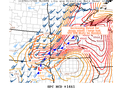 Mesoscale Discussion 1461