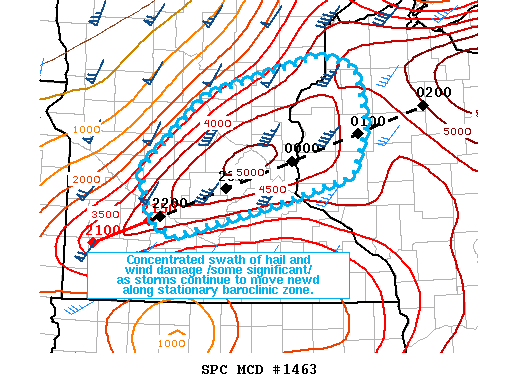 Mesoscale Discussion 1463