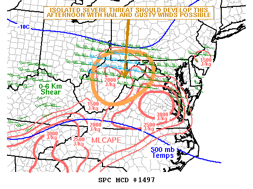 Mesoscale Discussion 1497