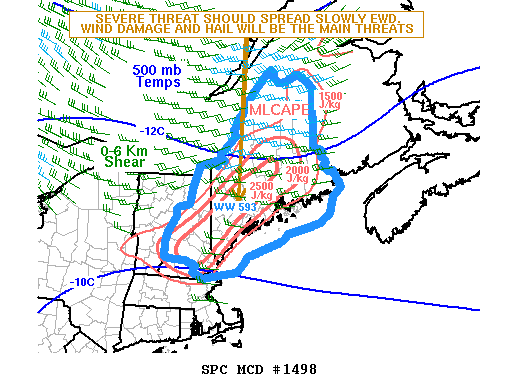 Mesoscale Discussion 1498
