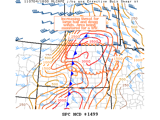 Mesoscale Discussion 1499