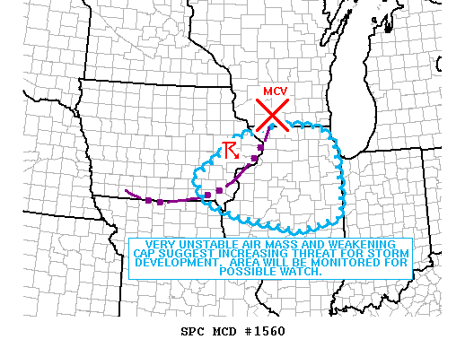 Mesoscale Discussion 1560