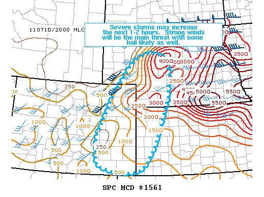 Mesoscale Discussion 1561
