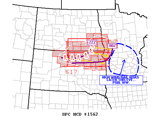 Mesoscale Discussion 1562