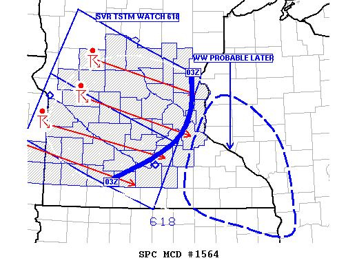 Mesoscale Discussion 1564
