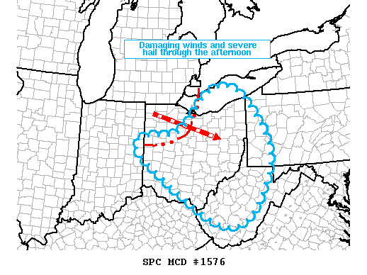 Mesoscale Discussion 1576