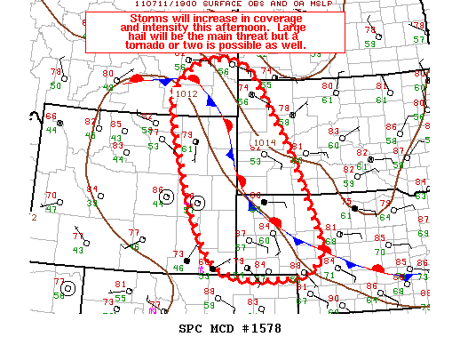 Mesoscale Discussion 1578