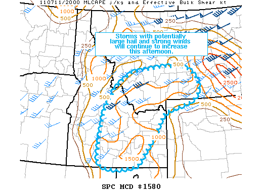 Mesoscale Discussion 1580