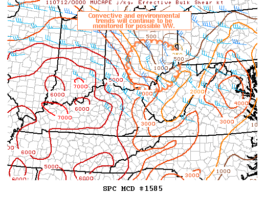 Mesoscale Discussion 1585